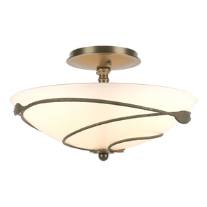 Hubbardton Forge - 126712-SKT-84-GG0048 - Two Light Semi-Flush Mount - Leaf - Soft Gold