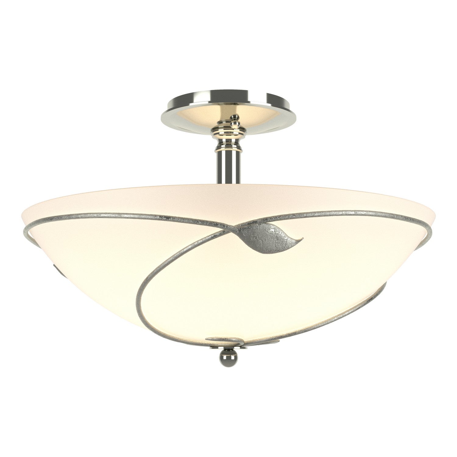 Hubbardton Forge - 126732-SKT-85-GG0052 - Forged Leaves Large Semi-Flush - Leaf - Sterling