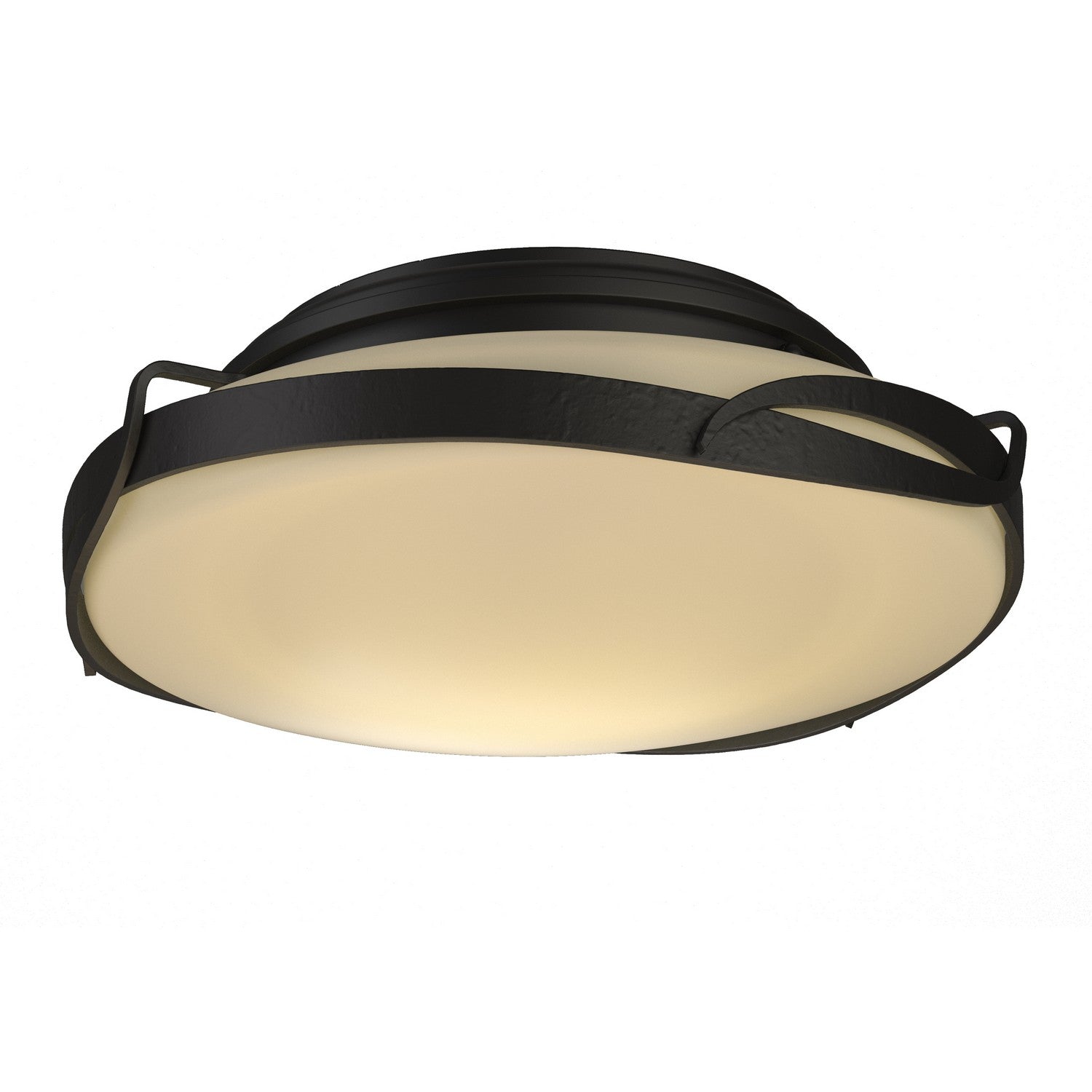 Hubbardton Forge - 126740-SKT-10-GG0097 - Two Light Flush Mount - Flora - Black