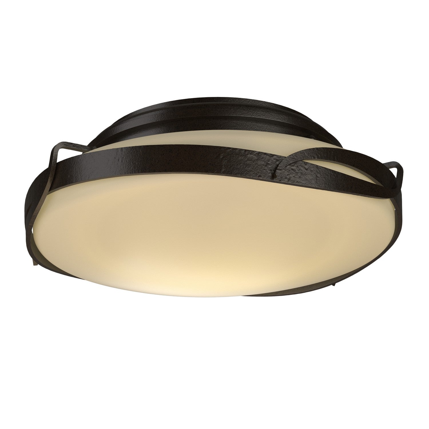 Hubbardton Forge - 126740-SKT-14-GG0097 - Two Light Flush Mount - Flora - Oil Rubbed Bronze