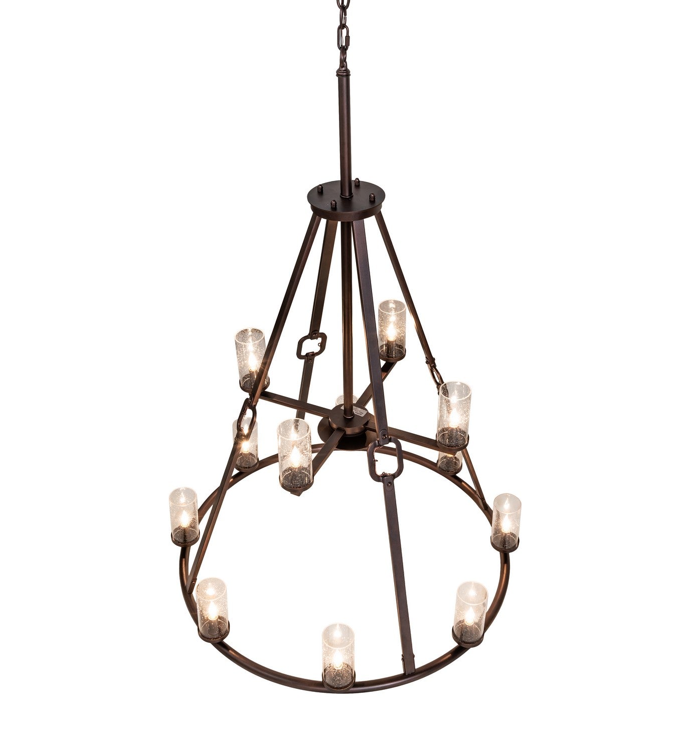 Meyda Tiffany - 260339 - 12 Light Chandelier - Loxley - Mahogany Bronze