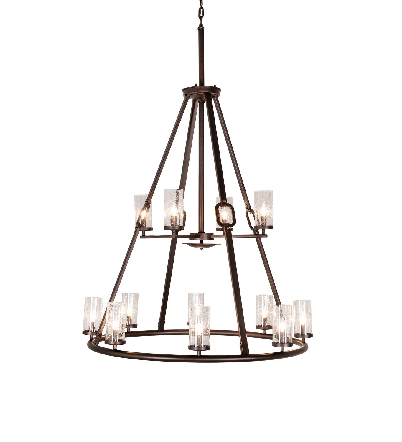 Meyda Tiffany - 260339 - 12 Light Chandelier - Loxley - Mahogany Bronze