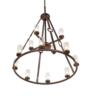 Meyda Tiffany - 260339 - 12 Light Chandelier - Loxley - Mahogany Bronze