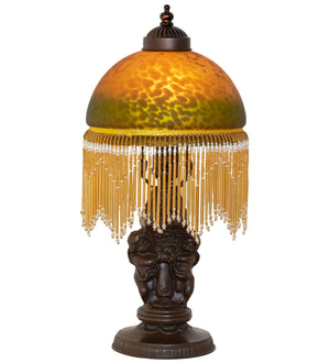 Meyda Tiffany - 260711 - One Light Mini Lamp - Roussillon - Mahogany Bronze