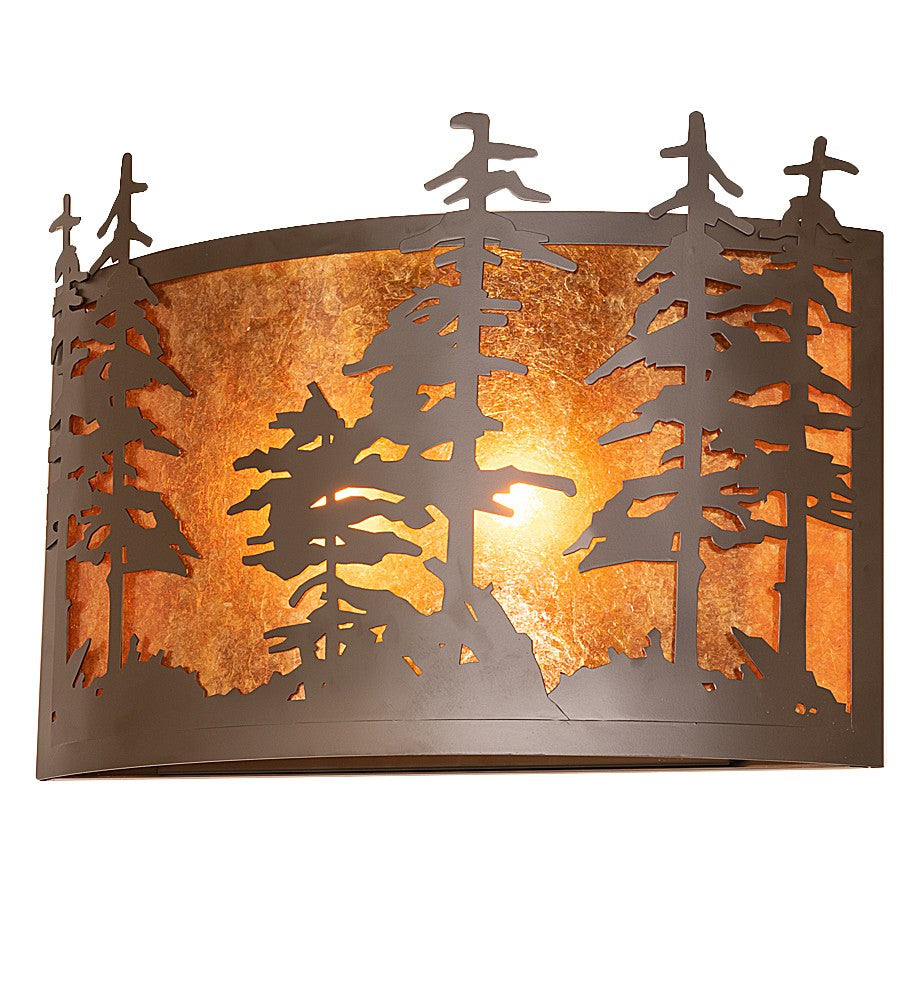 Meyda Tiffany - 264662 - Two Light Wall Sconce - Tall Pines - Oil Rubbed Bronze