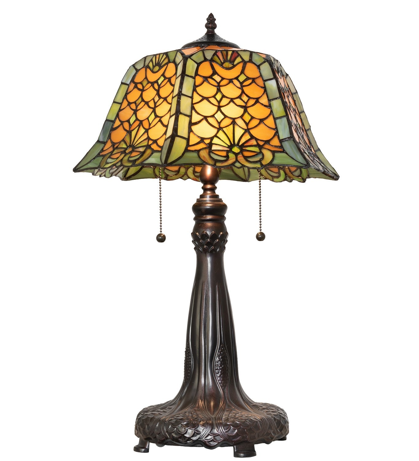 Meyda Tiffany - 264839 - Two Light Table Lamp - Duffner & Kimberly Shell & Diamond