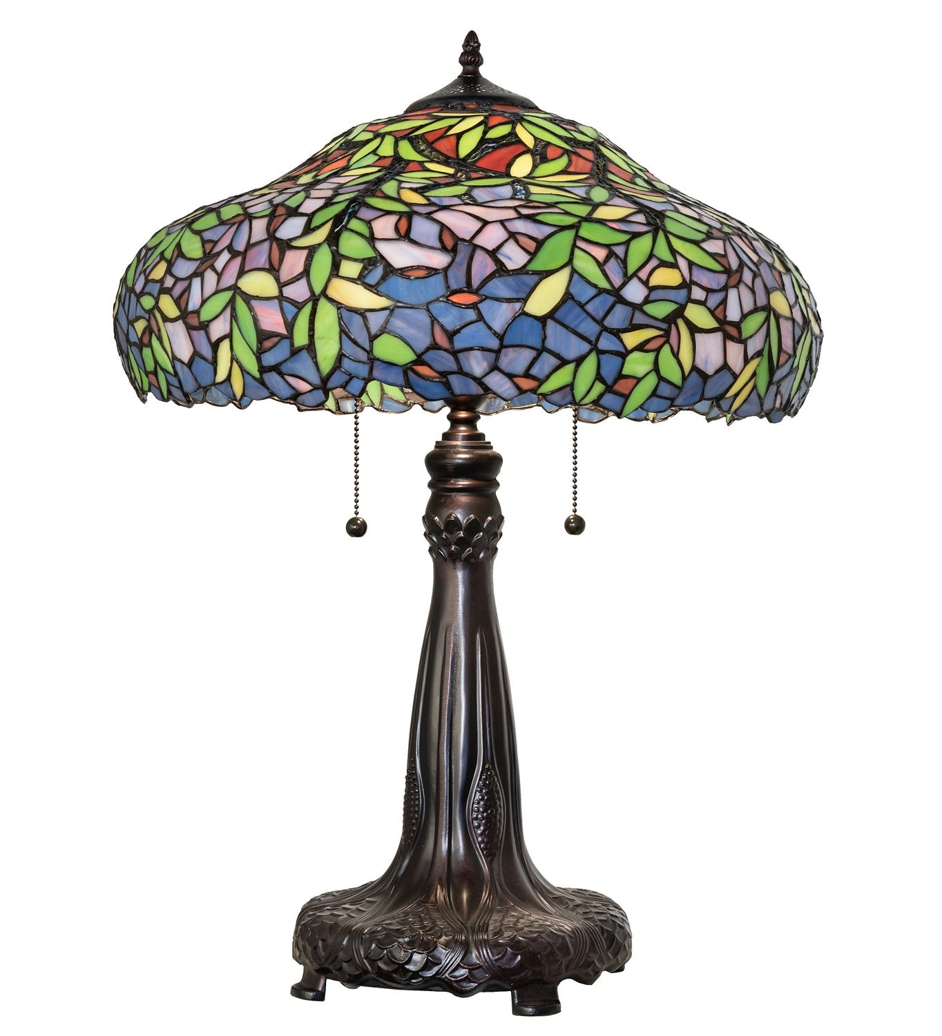 Meyda Tiffany - 264938 - Two Light Table Lamp - Duffner & Kimberly Laburnum - Antique,Mahogany Bronze