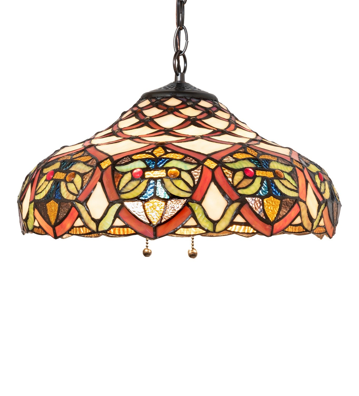 Meyda Tiffany - 265146 - Three Light Pendant - Franco - Mahogany Bronze