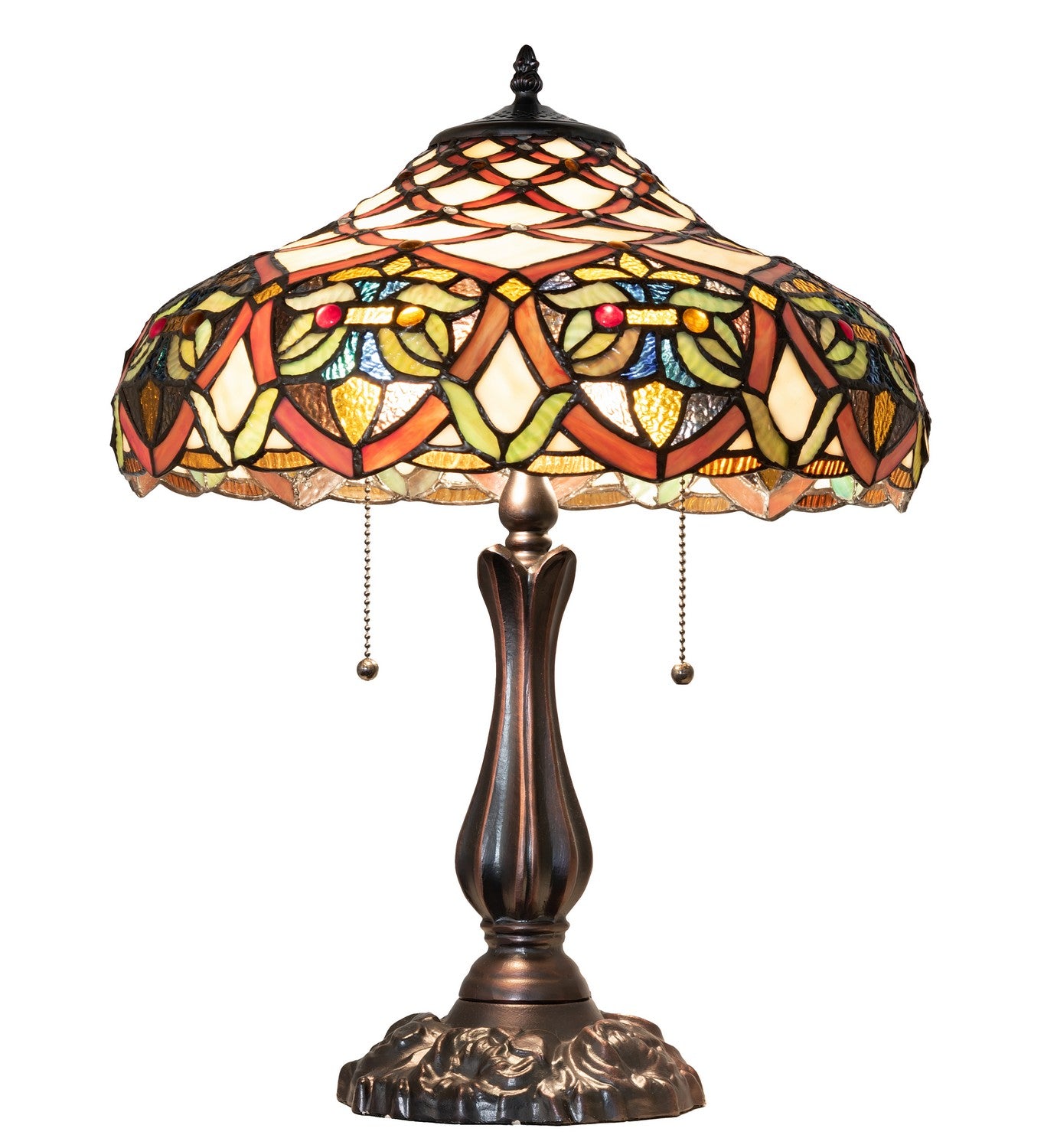 Meyda Tiffany - 265263 - Two Light Table Lamp - Franco - Antique