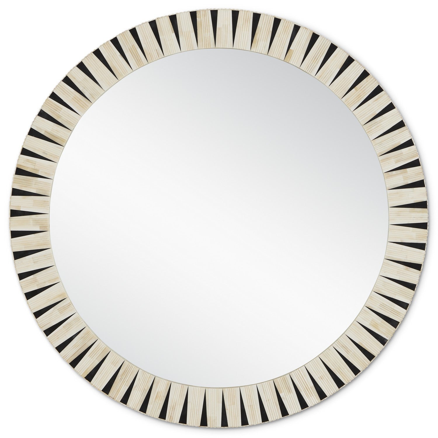 Currey and Company - 1000-0137 - Mirror - Arvi - Natural/Black/Mirror