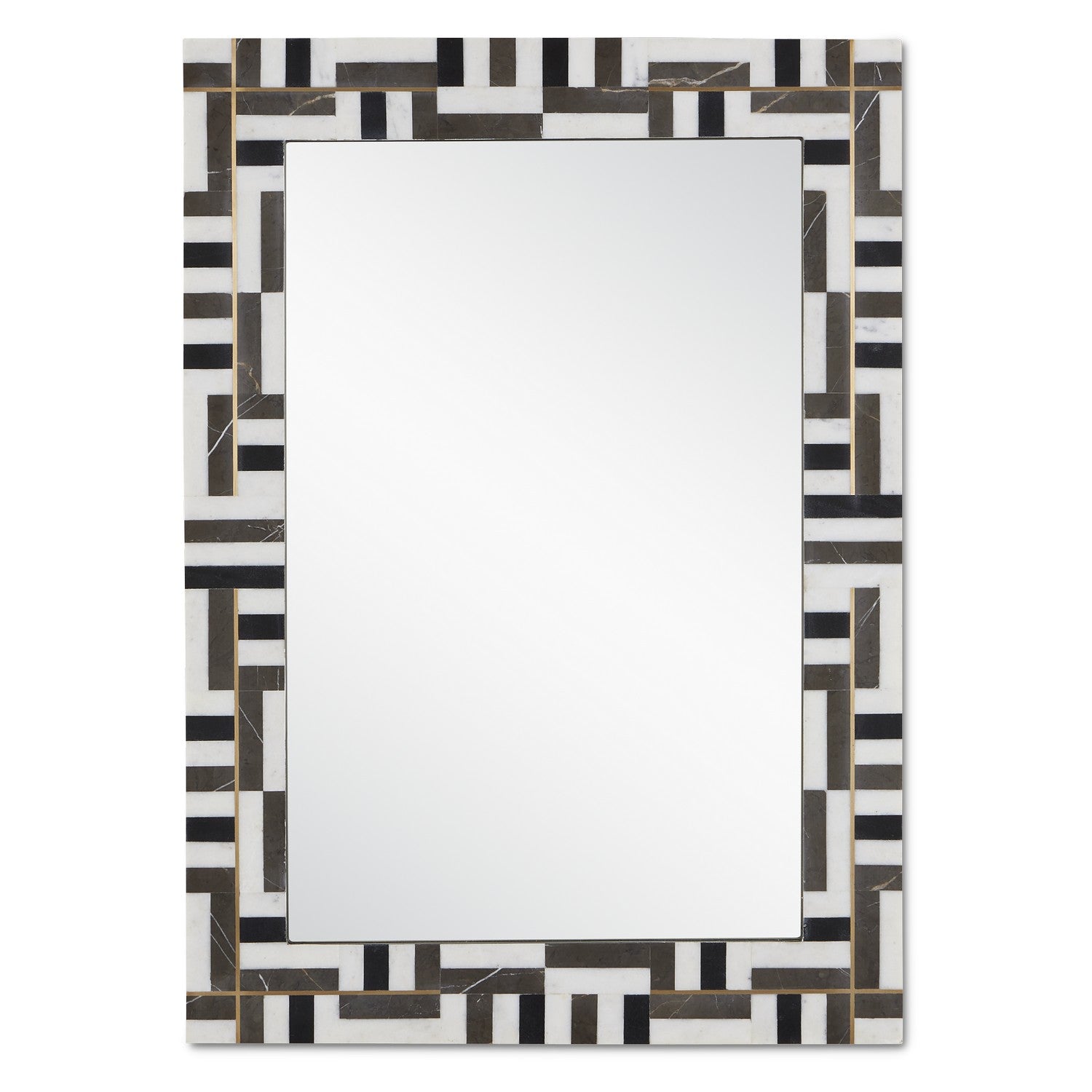 Currey and Company - 1000-0138 - Mirror - Gentry - Natural/Brass/Mirror