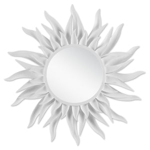 Currey and Company - 1000-0142 - Mirror - Marjorie Skouras - Gesso White/Mirror