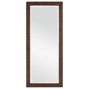 Currey and Company - 1000-0144 - Floor Mirror - Dorian - Kona/Black/Mirror