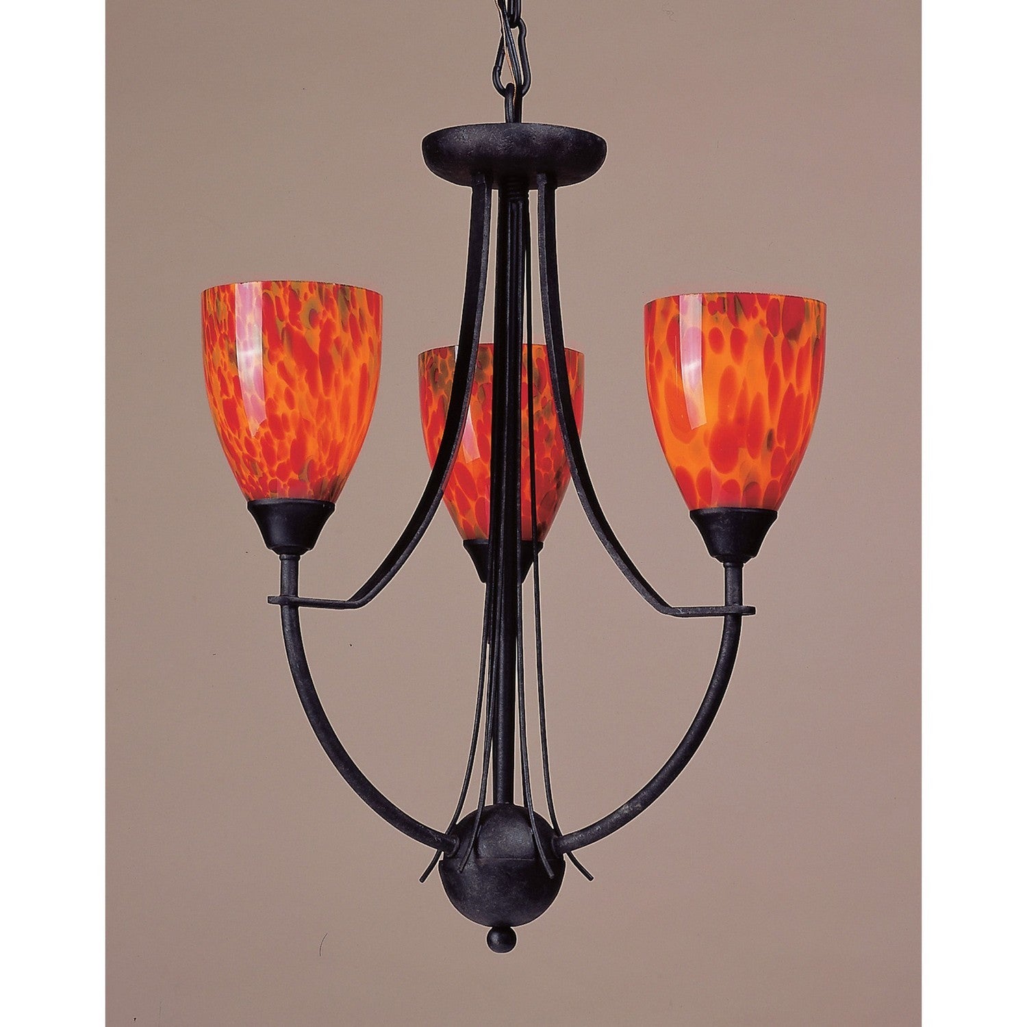 ELK Home - 403-3FR - Three Light Chandelier - Classico - Dark Rust