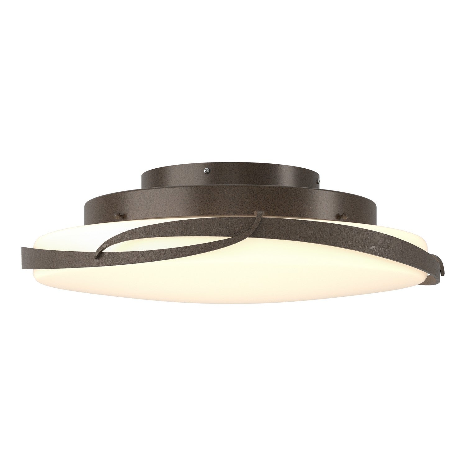 Hubbardton Forge - 126742-LED-05-GG0437 - LED Semi-Flush Mount - Flora - Bronze