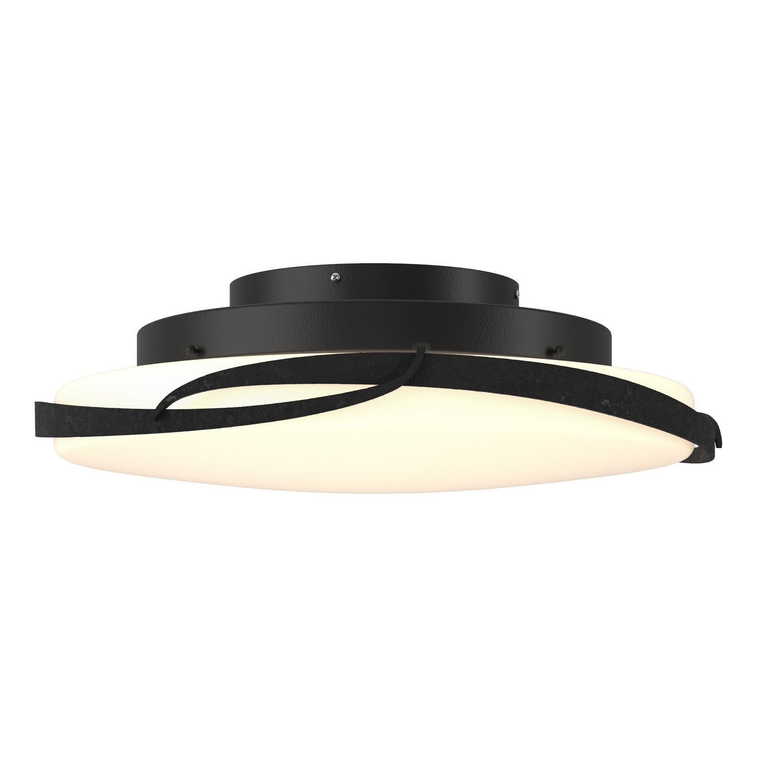 Hubbardton Forge - 126742-LED-10-GG0437 - Flora LED Flush Mount - Flora - Black