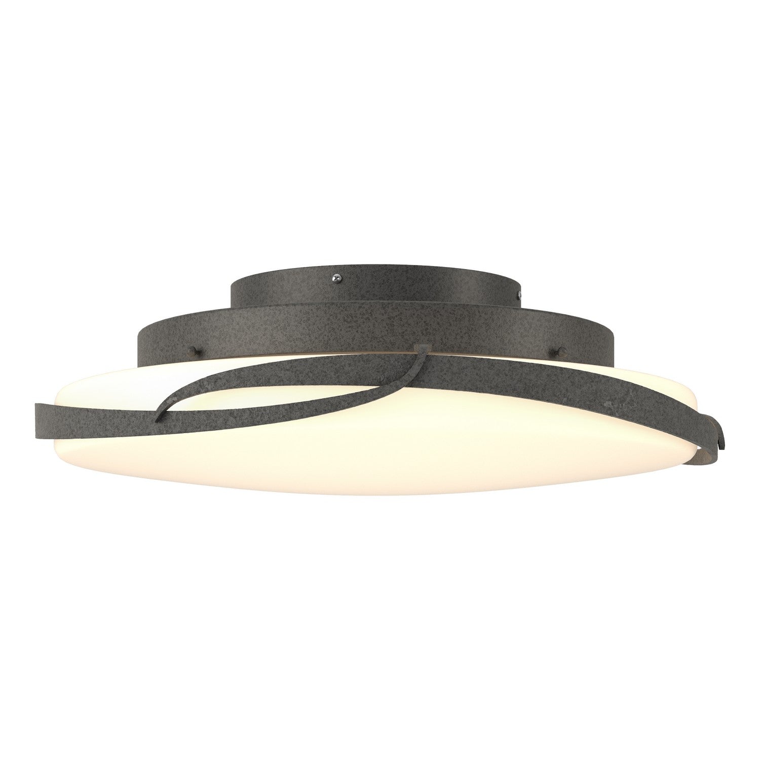 Hubbardton Forge - 126742-LED-20-GG0437 - Flora LED Flush Mount - Flora - Natural Iron