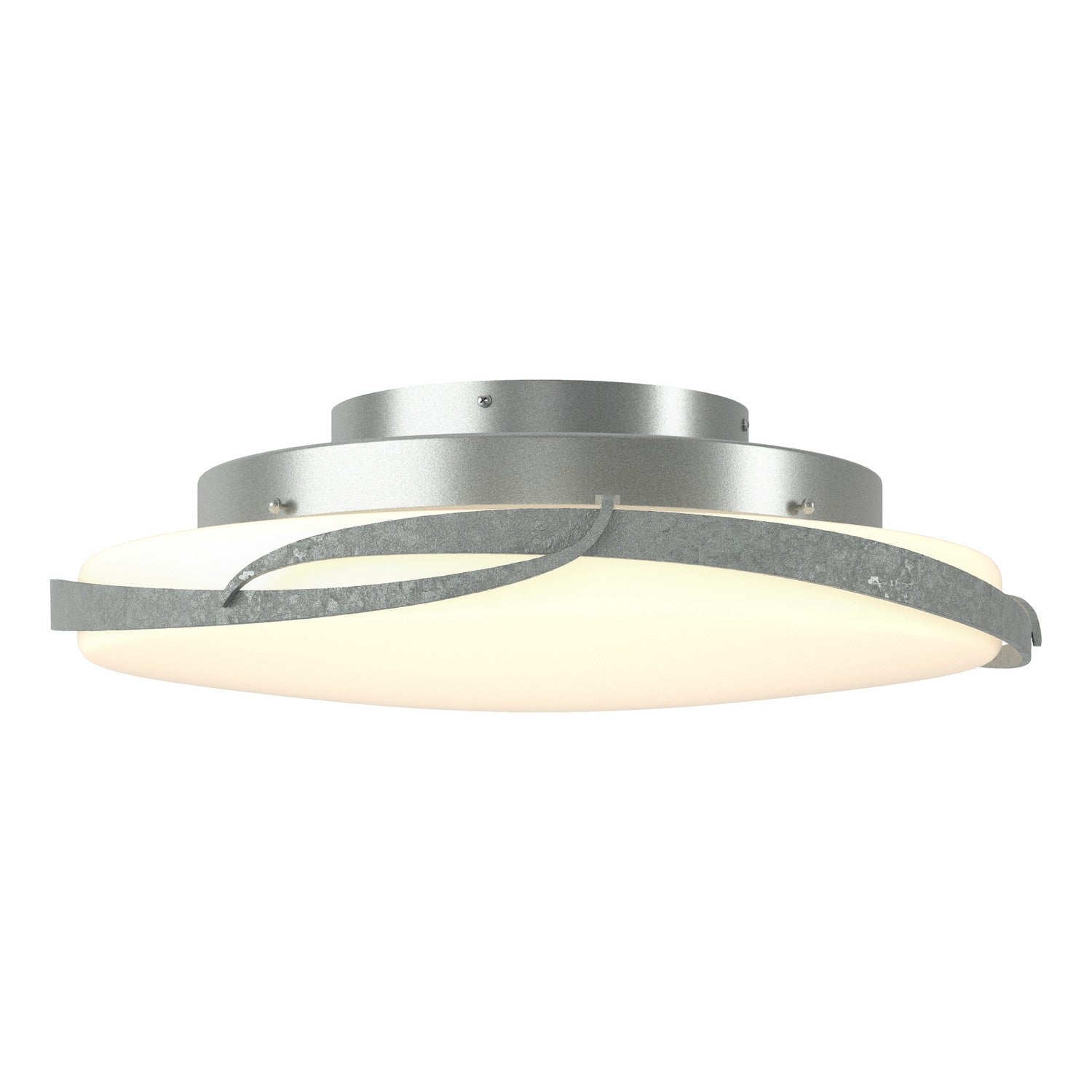 Hubbardton Forge - 126742-LED-82-GG0437 - LED Semi-Flush Mount - Flora - Vintage Platinum