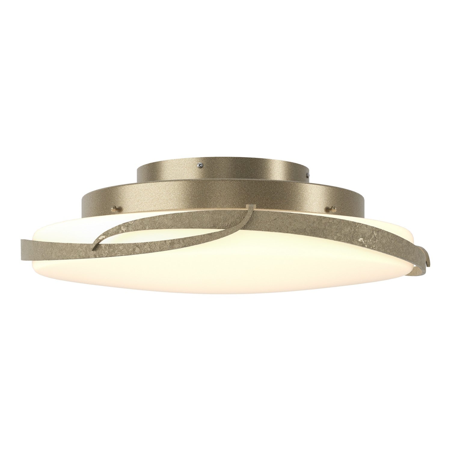 Hubbardton Forge - 126742-LED-84-GG0437 - LED Semi-Flush Mount - Flora - Soft Gold