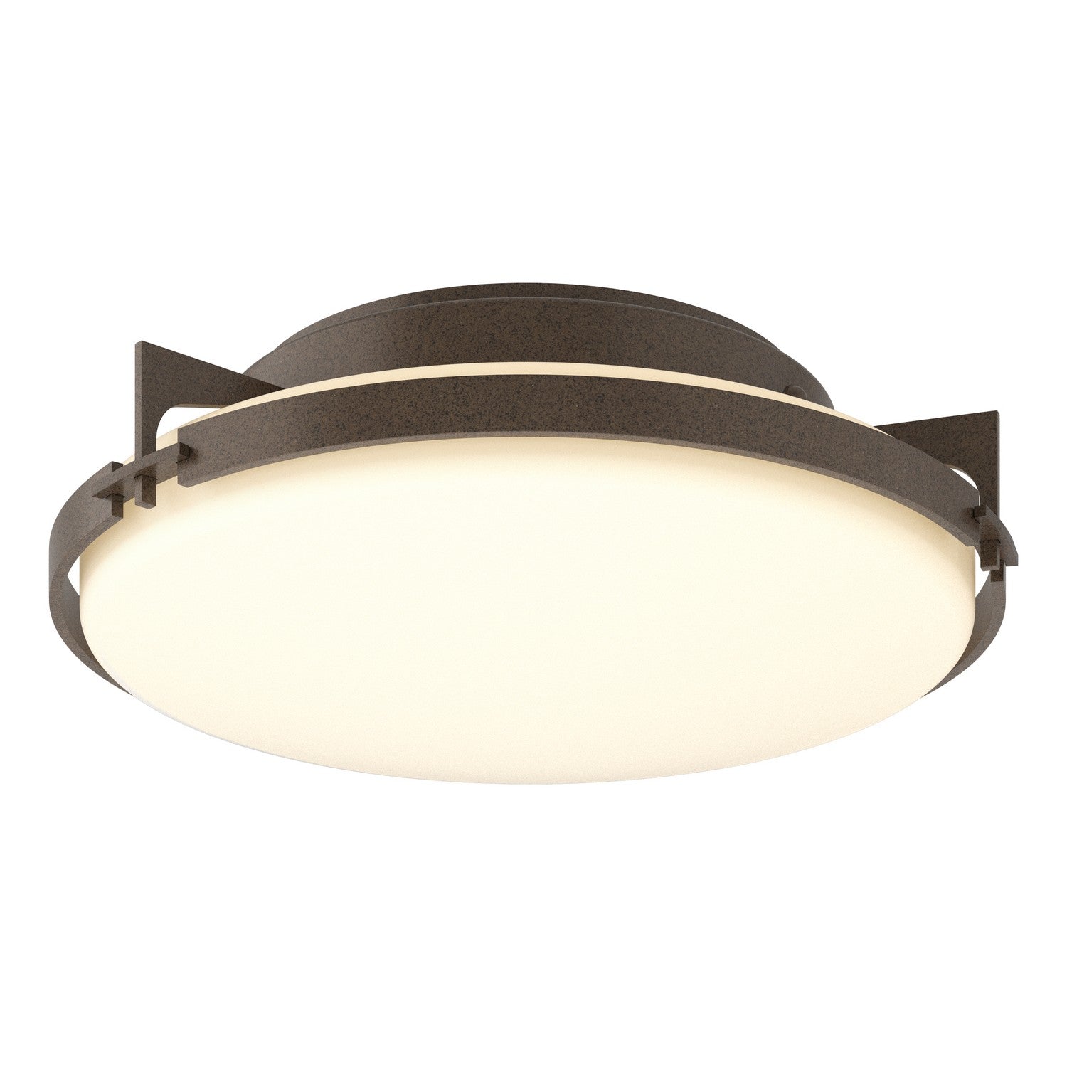 Hubbardton Forge - 126745-SKT-05-GG0097 - Two Light Flush Mount - Metra - Bronze