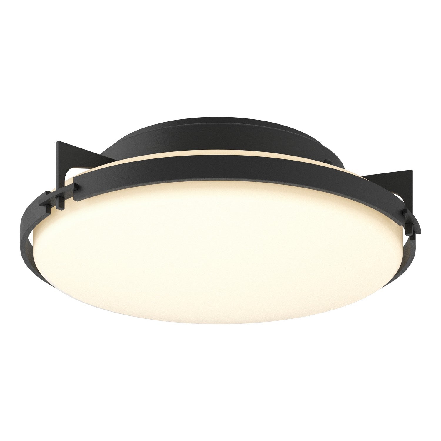 Hubbardton Forge - 126745-SKT-10-GG0097 - Two Light Flush Mount - Metra - Black