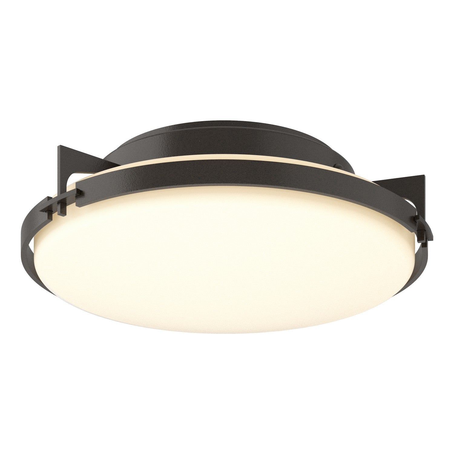 Hubbardton Forge - 126745-SKT-14-GG0097 - Two Light Flush Mount - Metra - Oil Rubbed Bronze