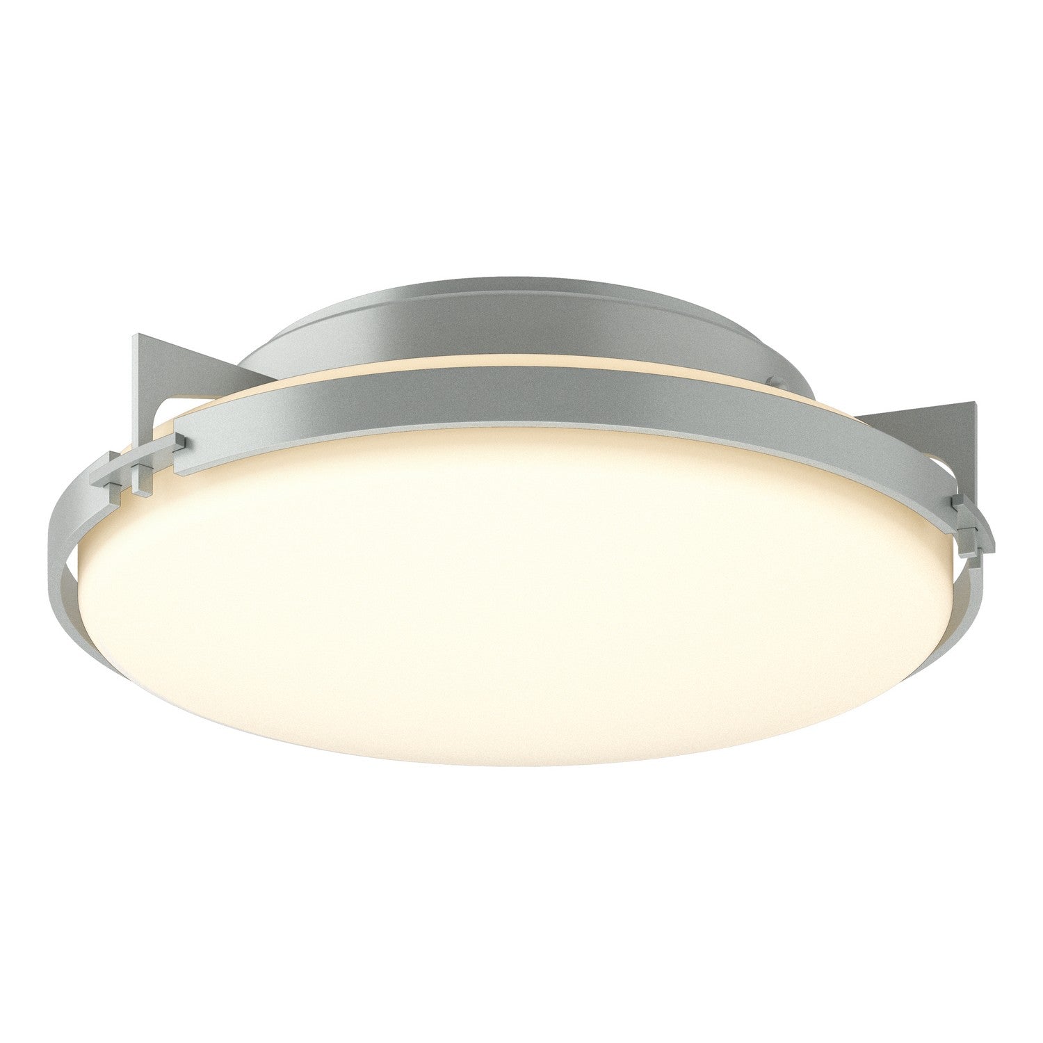 Hubbardton Forge - 126745-SKT-82-GG0097 - Two Light Flush Mount - Metra - Vintage Platinum