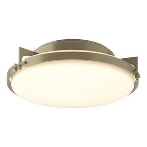 Hubbardton Forge - 126745-SKT-84-GG0097 - Two Light Flush Mount - Metra - Soft Gold