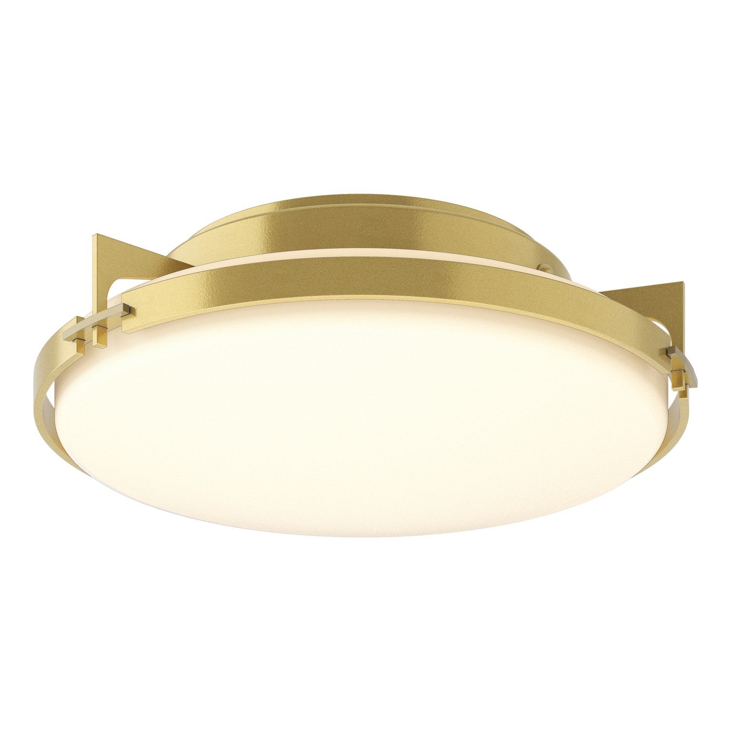 Hubbardton Forge - 126745-SKT-86-GG0097 - Two Light Flush Mount - Metra - Modern Brass