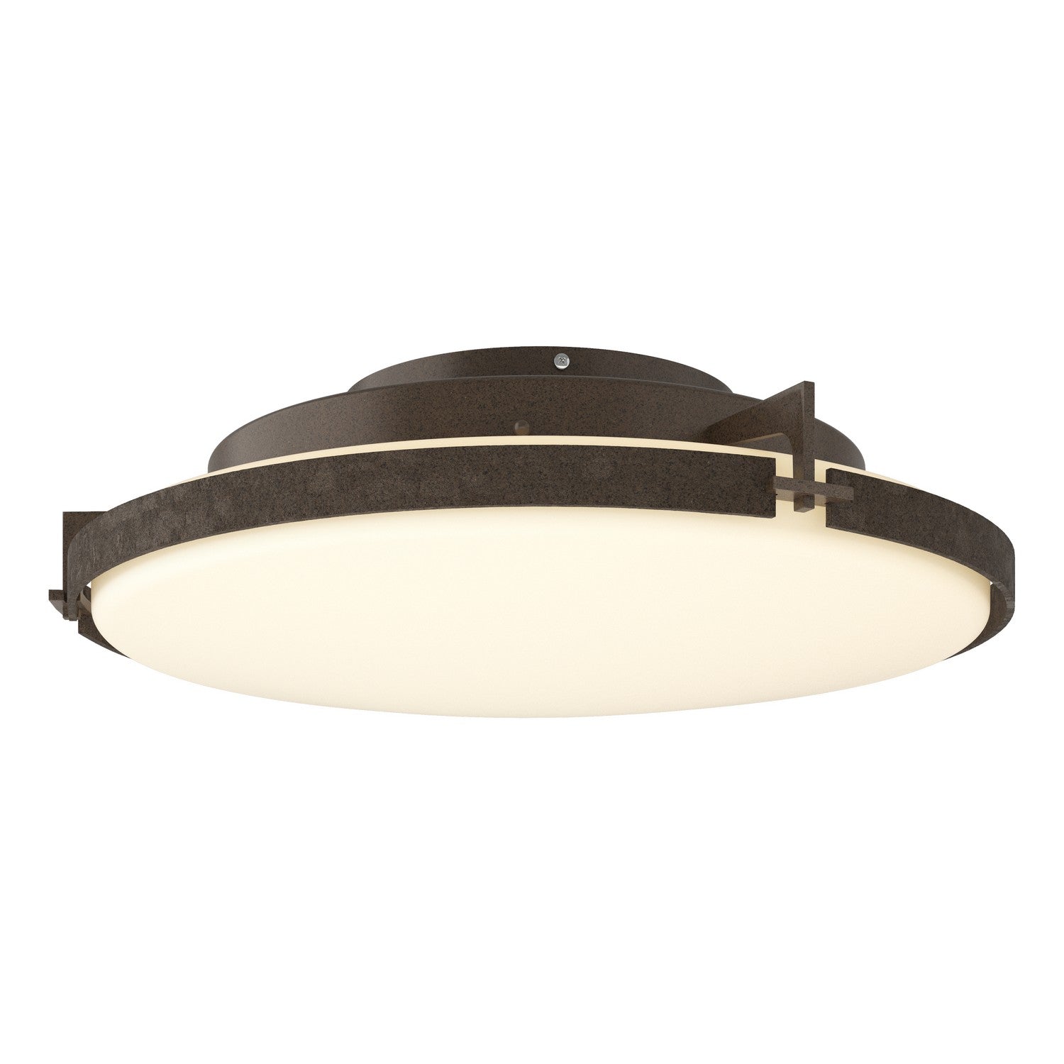 Hubbardton Forge - 126747-LED-05-GG0437 - Metra LED Flush Mount - Metra - Bronze