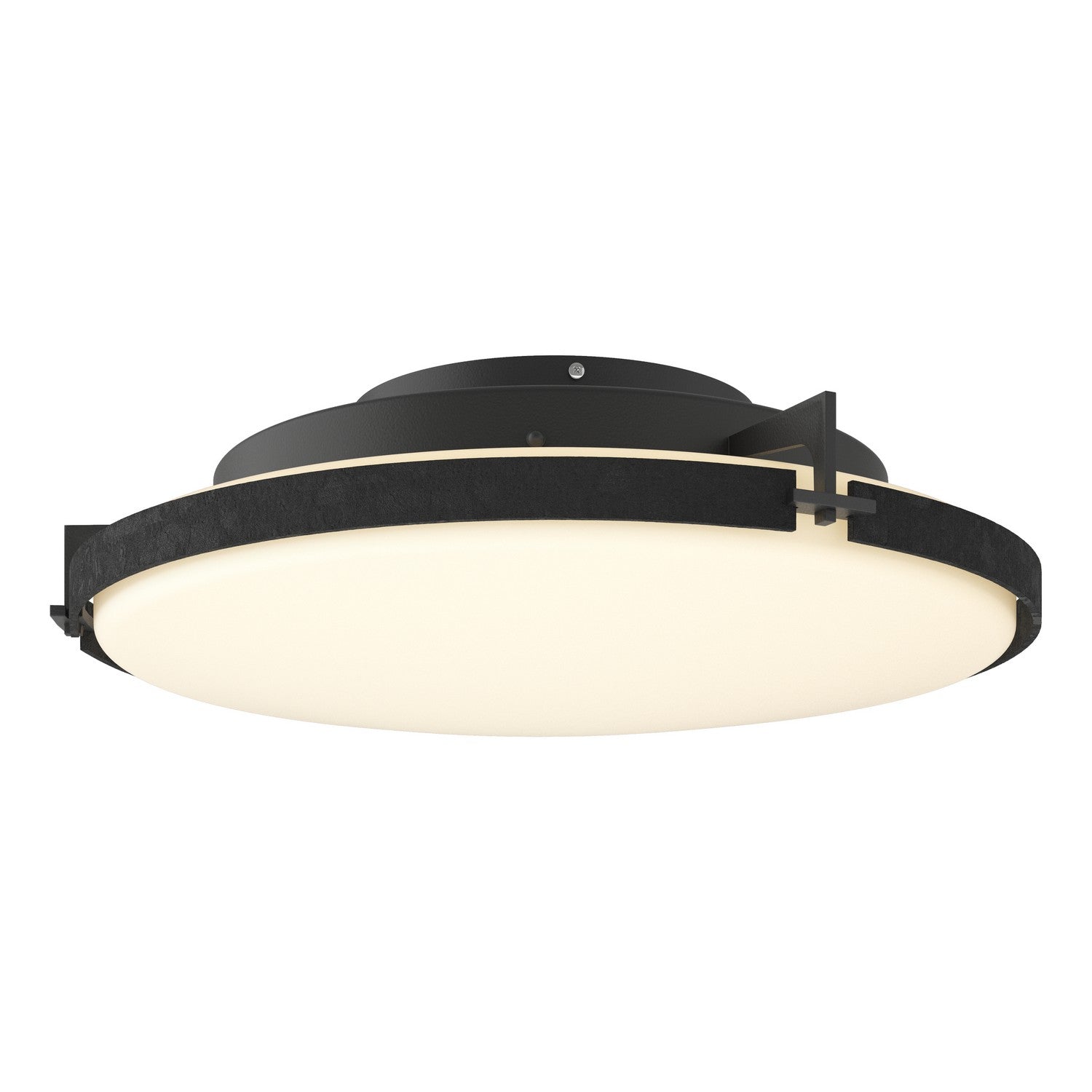Hubbardton Forge - 126747-LED-10-GG0437 - Metra LED Flush Mount - Metra - Black
