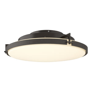 Hubbardton Forge - 126747-LED-14-GG0437 - LED Flush Mount - Metra - Oil Rubbed Bronze