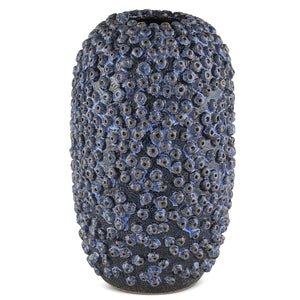 Currey and Company - 1200-0741 - Vase - Deep Sea - Reactive Blue