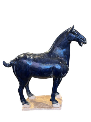 Currey and Company - 1200-0781 - Sculpture - Tang Dynasty - Blue