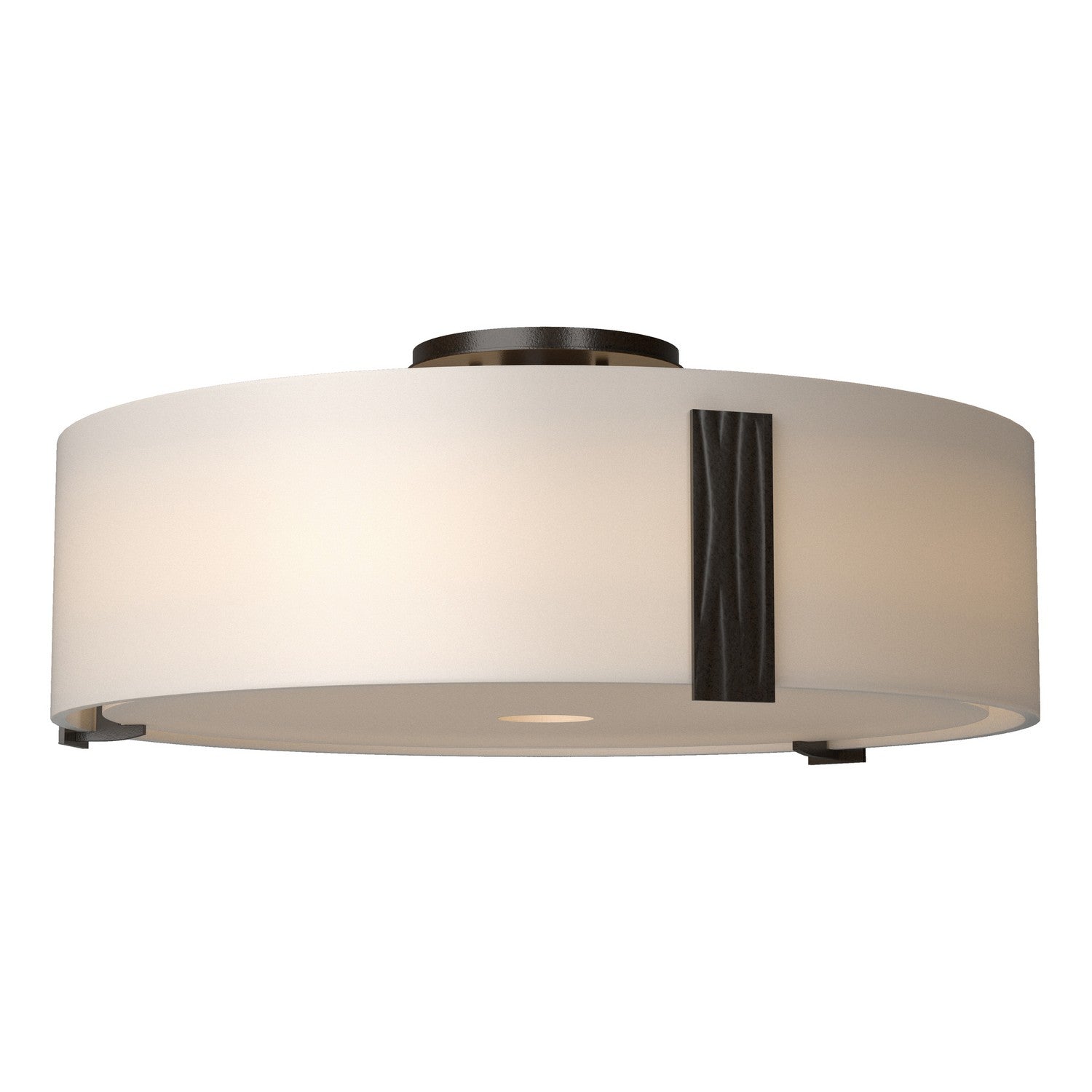 Hubbardton Forge - 126751-SKT-14-GG0216 - Three Light Semi Flush Mount - Impressions - Oil Rubbed Bronze