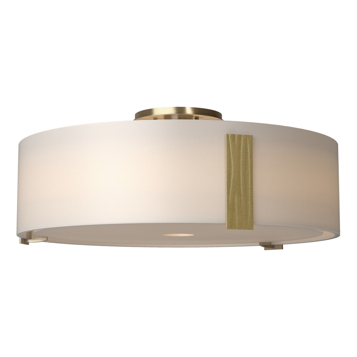 Hubbardton Forge - 126751-SKT-86-GG0216 - Three Light Semi Flush Mount - Impressions - Modern Brass