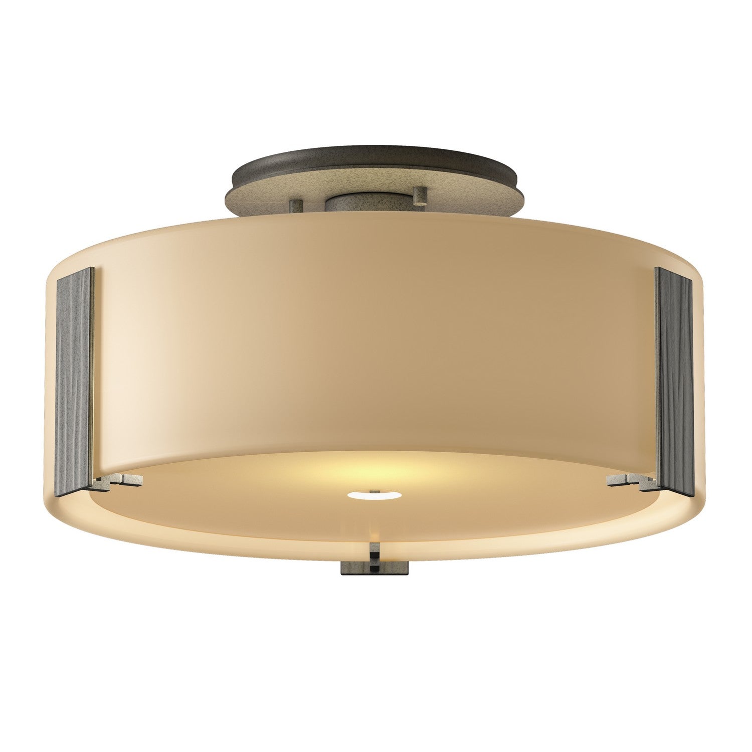 Hubbardton Forge - 126753-SKT-20-GG0218 - One Light Semi-Flush Mount - Impressions - Natural Iron