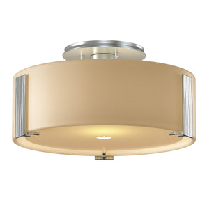 Hubbardton Forge - 126753-SKT-82-GG0218 - One Light Semi-Flush Mount - Impressions - Vintage Platinum