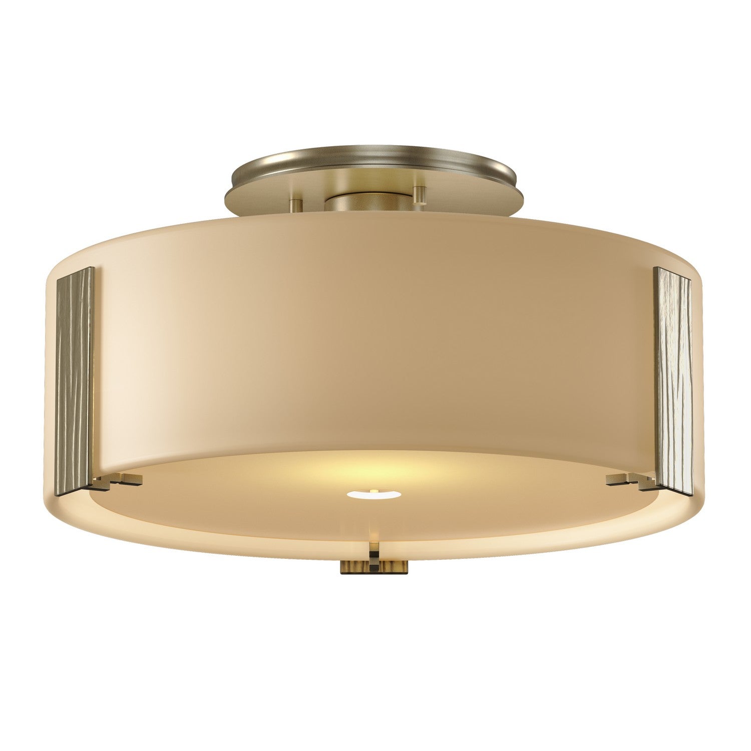 Hubbardton Forge - 126753-SKT-84-GG0218 - One Light Semi-Flush Mount - Impressions - Soft Gold