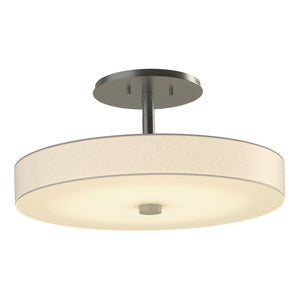 Hubbardton Forge - 126803-LED-82-SH1971 - LED Semi-Flush Mount - Disq - Vintage Platinum