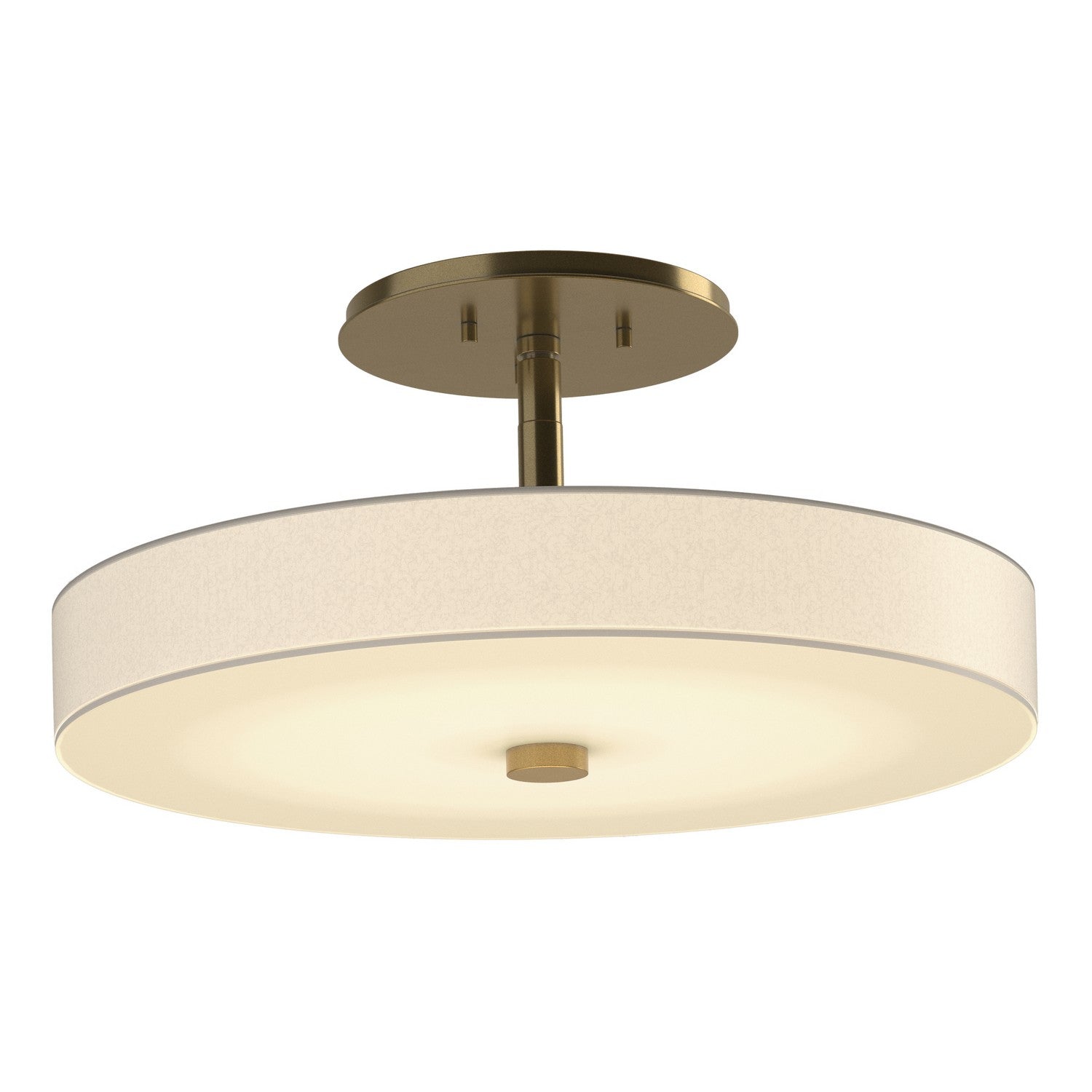 Hubbardton Forge - 126803-LED-86-SH1971 - Disq LED Semi-Flush - Disq - Modern Brass
