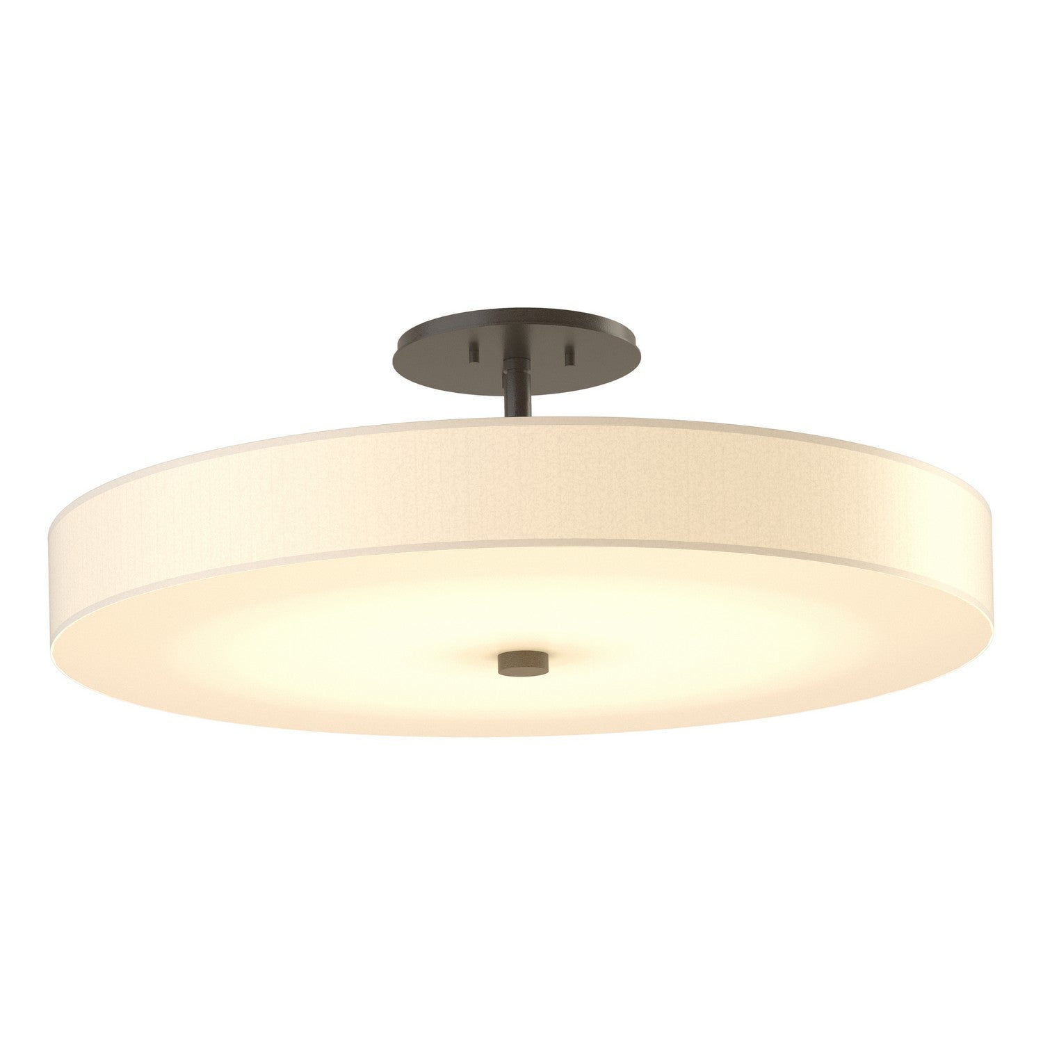 Hubbardton Forge - 126805-LED-07-SH1970 - LED Semi-Flush Mount - Disq - Dark Smoke