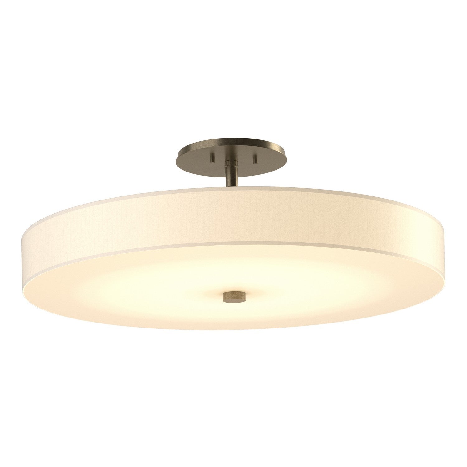 Hubbardton Forge - 126805-LED-84-SH1970 - LED Semi-Flush Mount - Disq - Soft Gold