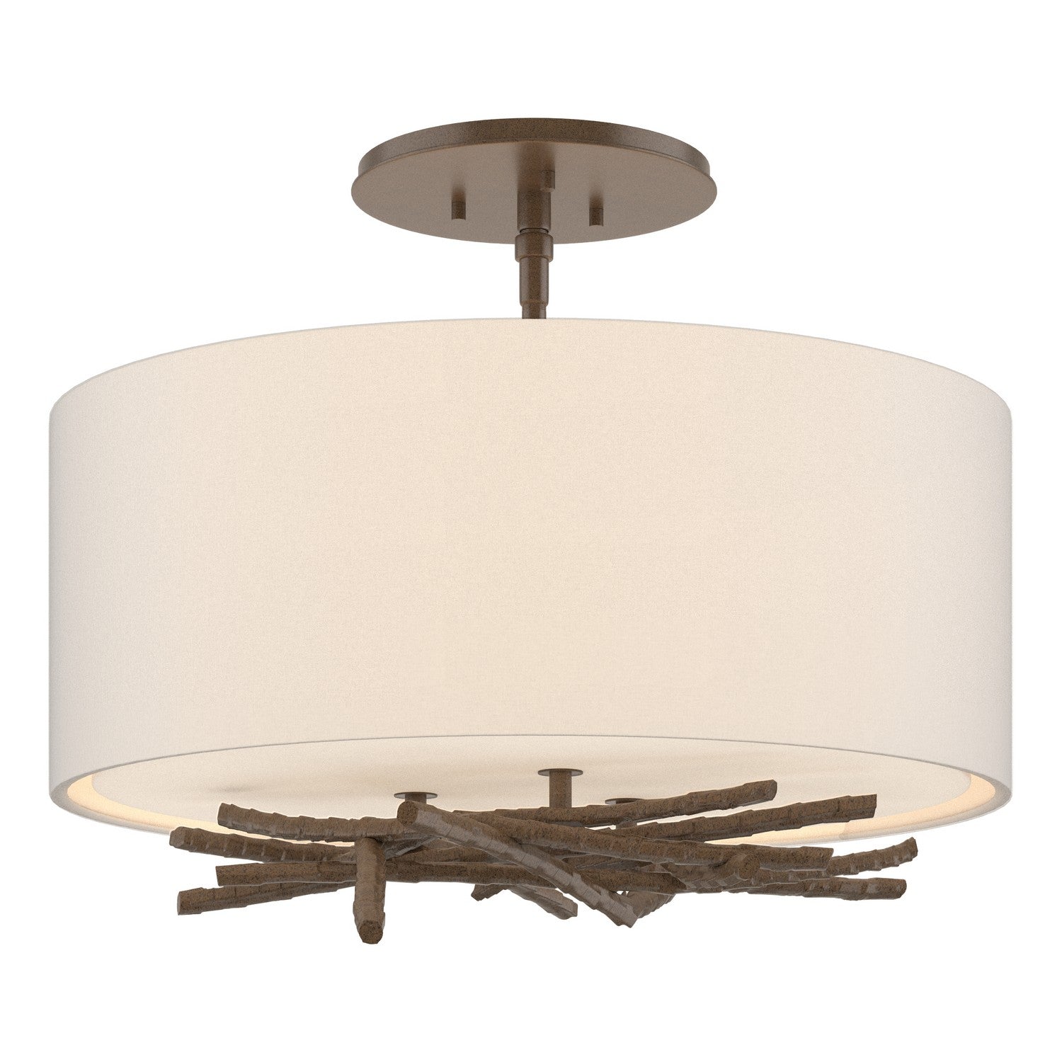 Hubbardton Forge - 127660-SKT-05-SE1505 - Brindille Semi-Flush - Brindille - Bronze