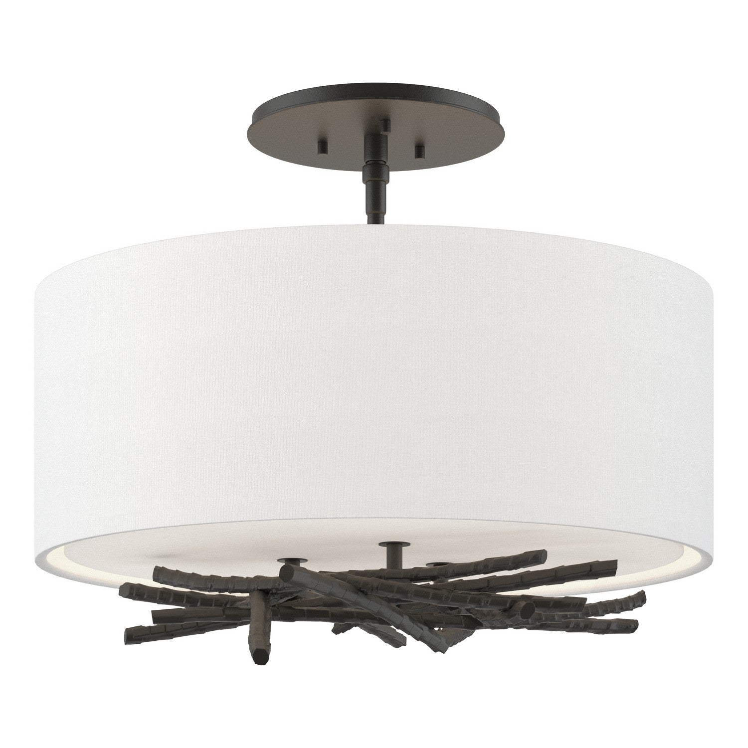 Hubbardton Forge - 127660-SKT-10-SF1505 - Brindille Semi-Flush - Brindille - Black