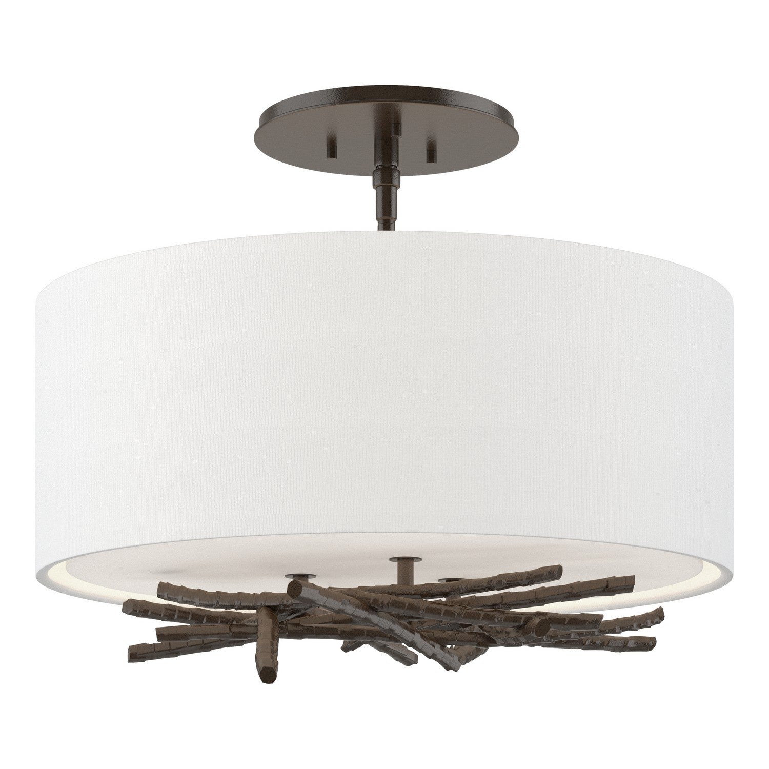Hubbardton Forge - 127660-SKT-14-SF1505 - Brindille Semi-Flush - Brindille - Oil Rubbed Bronze