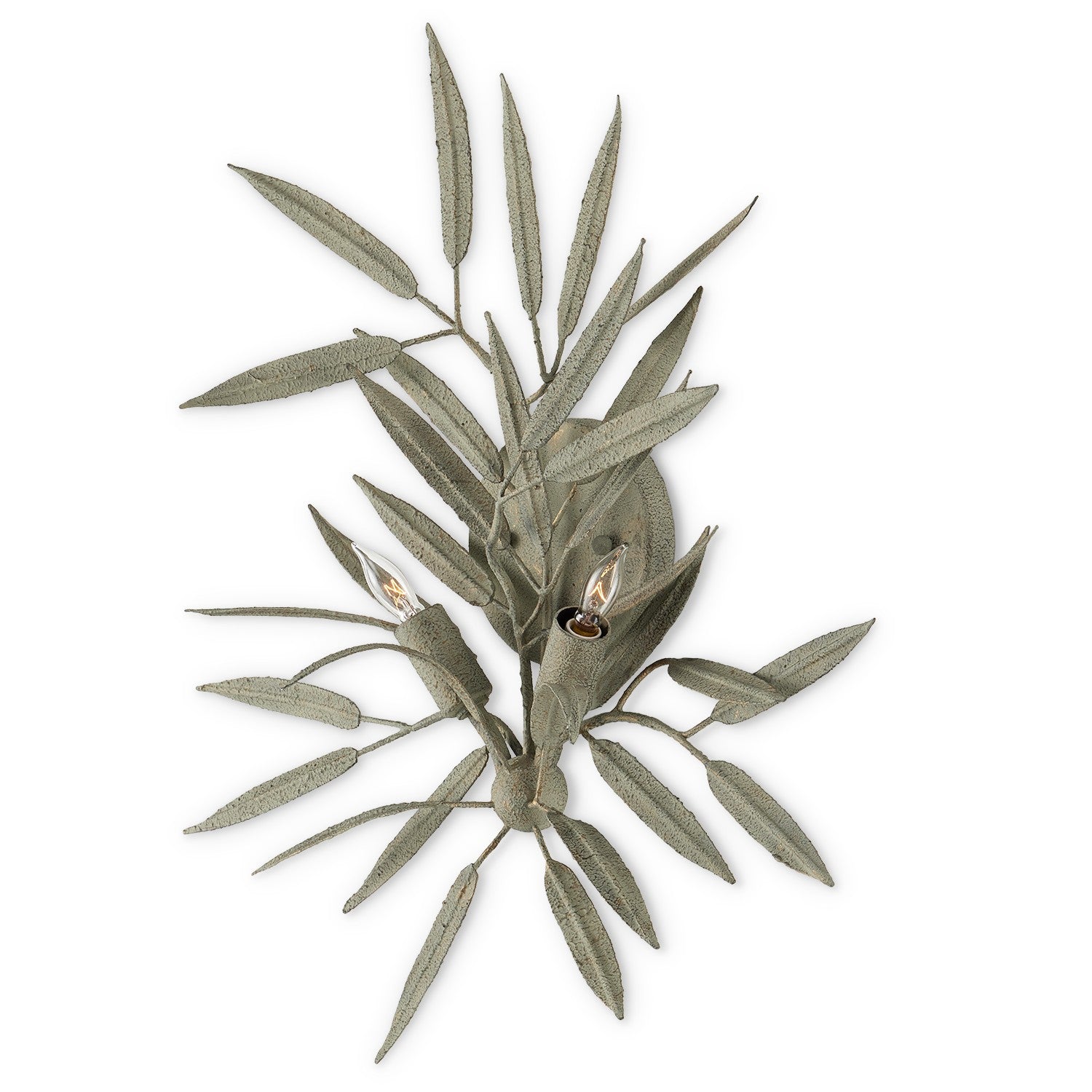 Currey and Company - 5000-0228 - Two Light Wall Sconce - Sasaya - Textured Sage