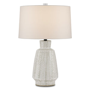 Currey and Company - 6000-0848 - One Light Table Lamp - Dash - White/Green