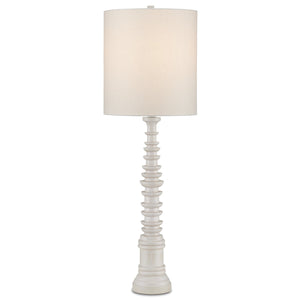 Currey and Company - 6000-0896 - One Light Table Lamp - Phyllis Morris - Whitewash