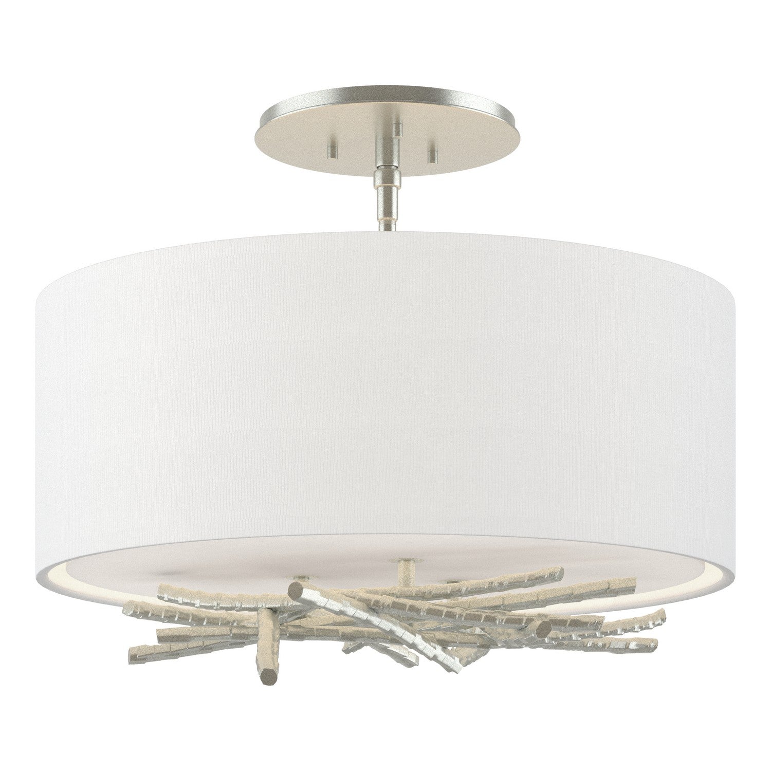 Hubbardton Forge - 127660-SKT-82-SF1505 - Brindille Semi-Flush - Brindille - Vintage Platinum